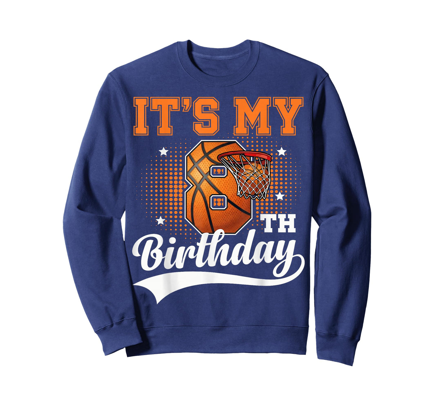 8th Birthday Shirts for Boys Basketball Eight 8 Year Old T-Shirt