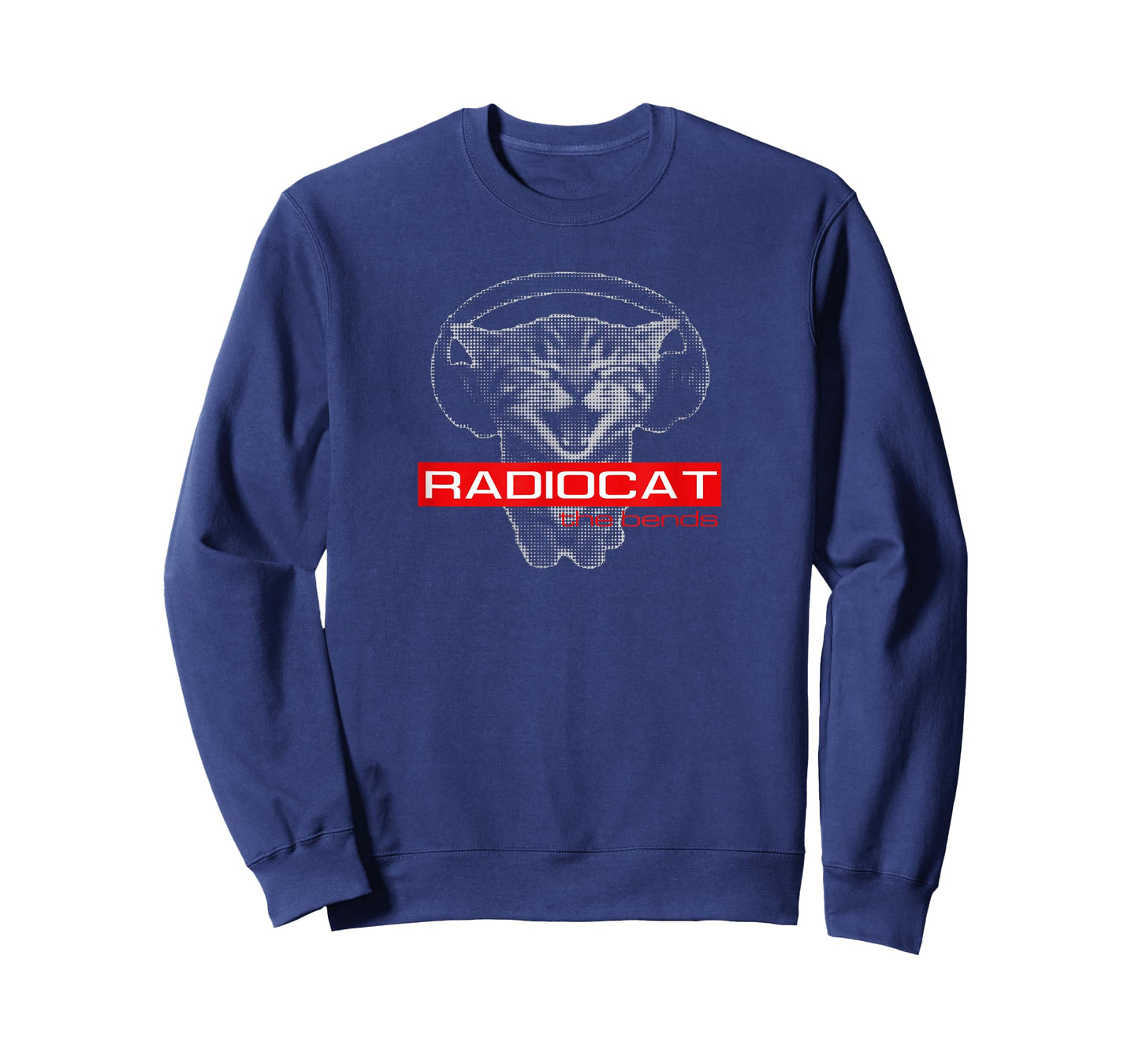 Radiocat The Bends Funny Music Meme Cat Lover for Men Women T-Shirt