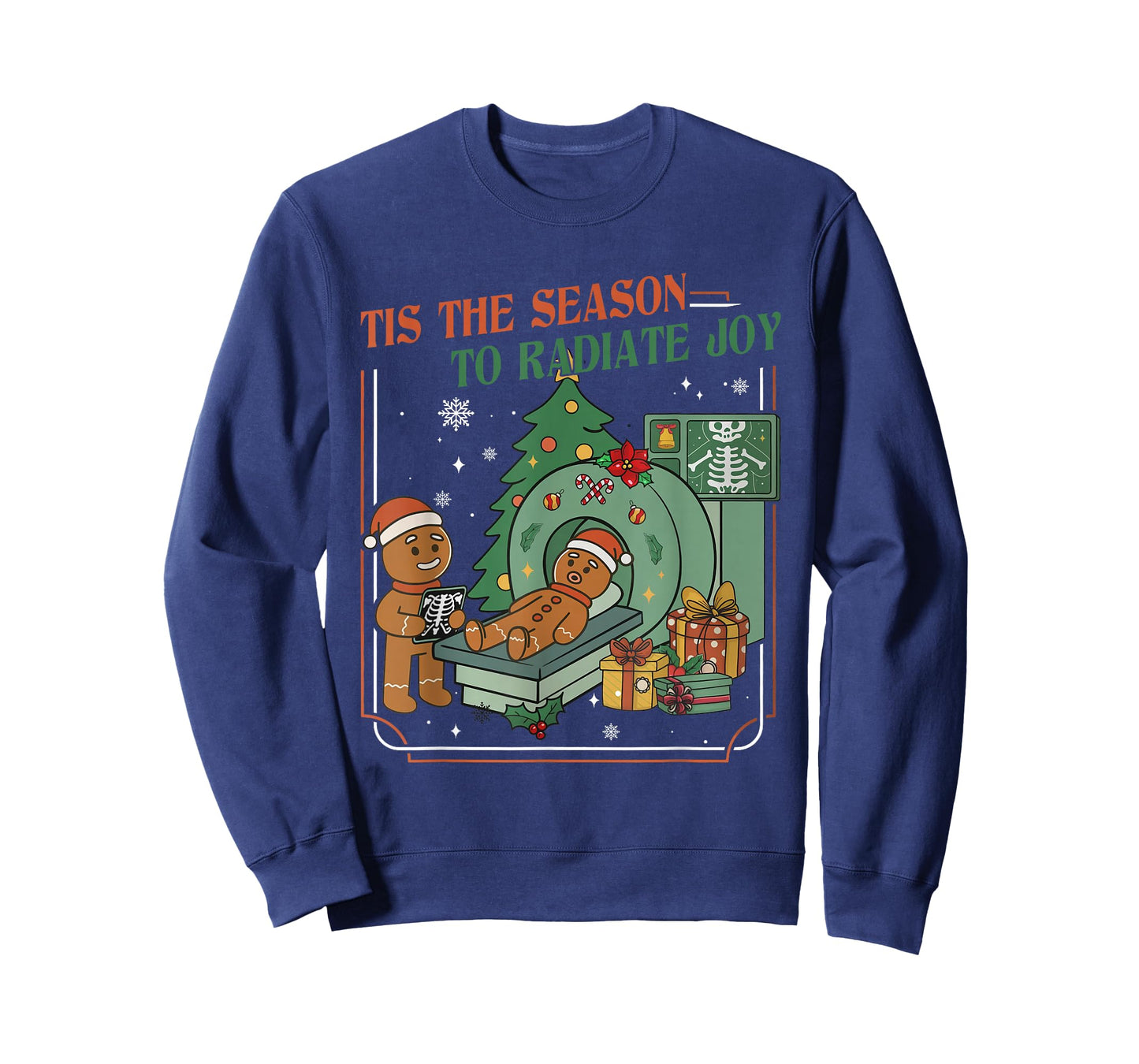 Radiology Technologist Christmas Gingerbread X-ray Holiday T-Shirt
