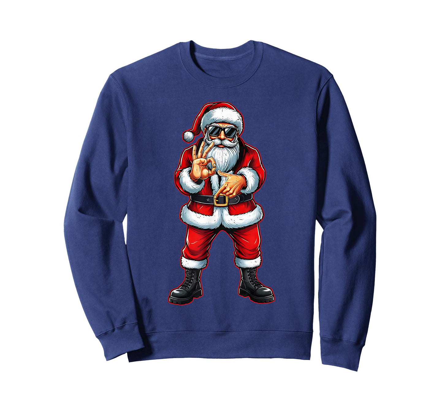 Funny Six Seven 6 7 Meme 67 Santa Christmas Men Boys Teen T-Shirt