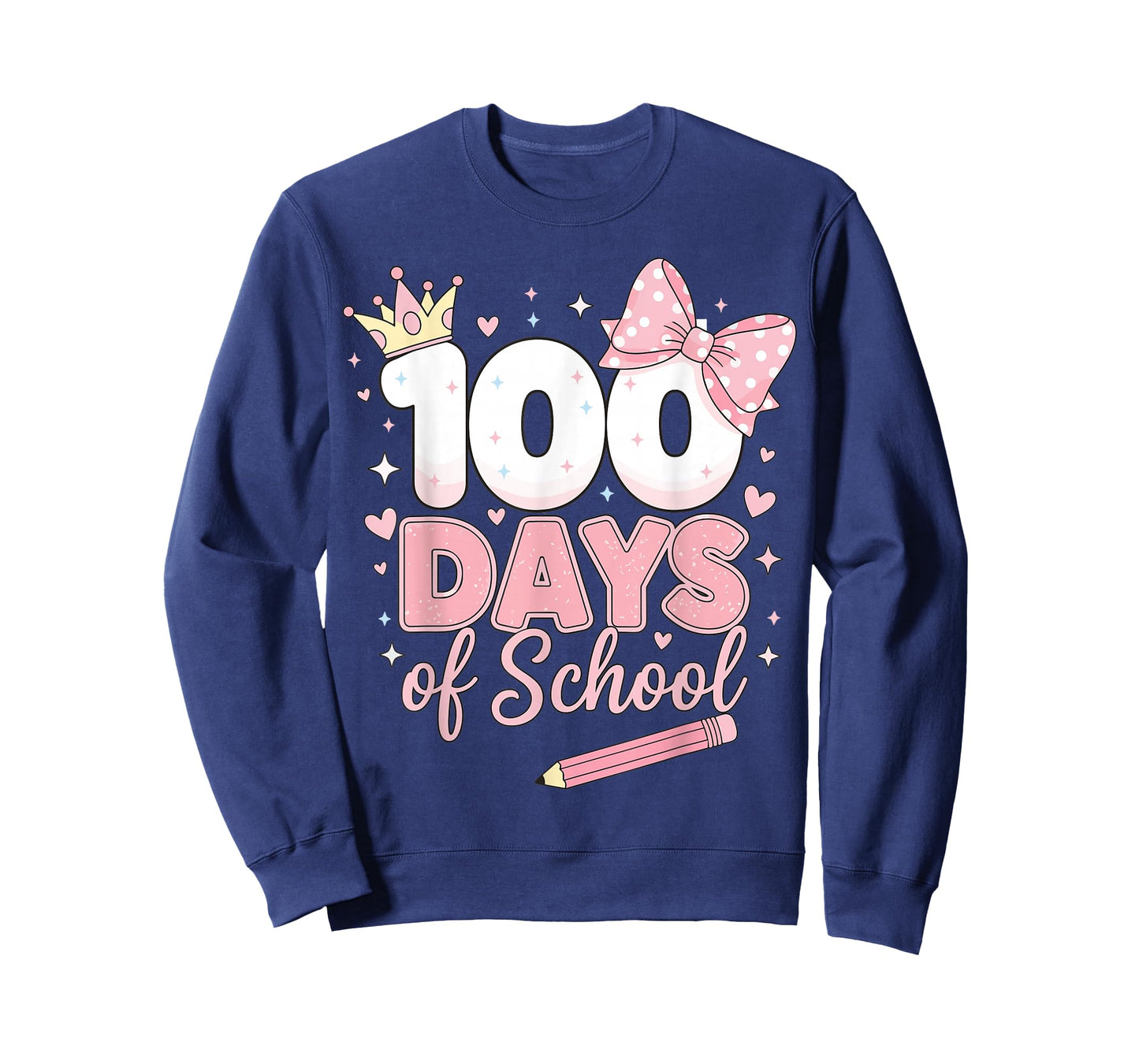 Preppy 100th Day of School 100 Days of School Girl Kids T-Shirt