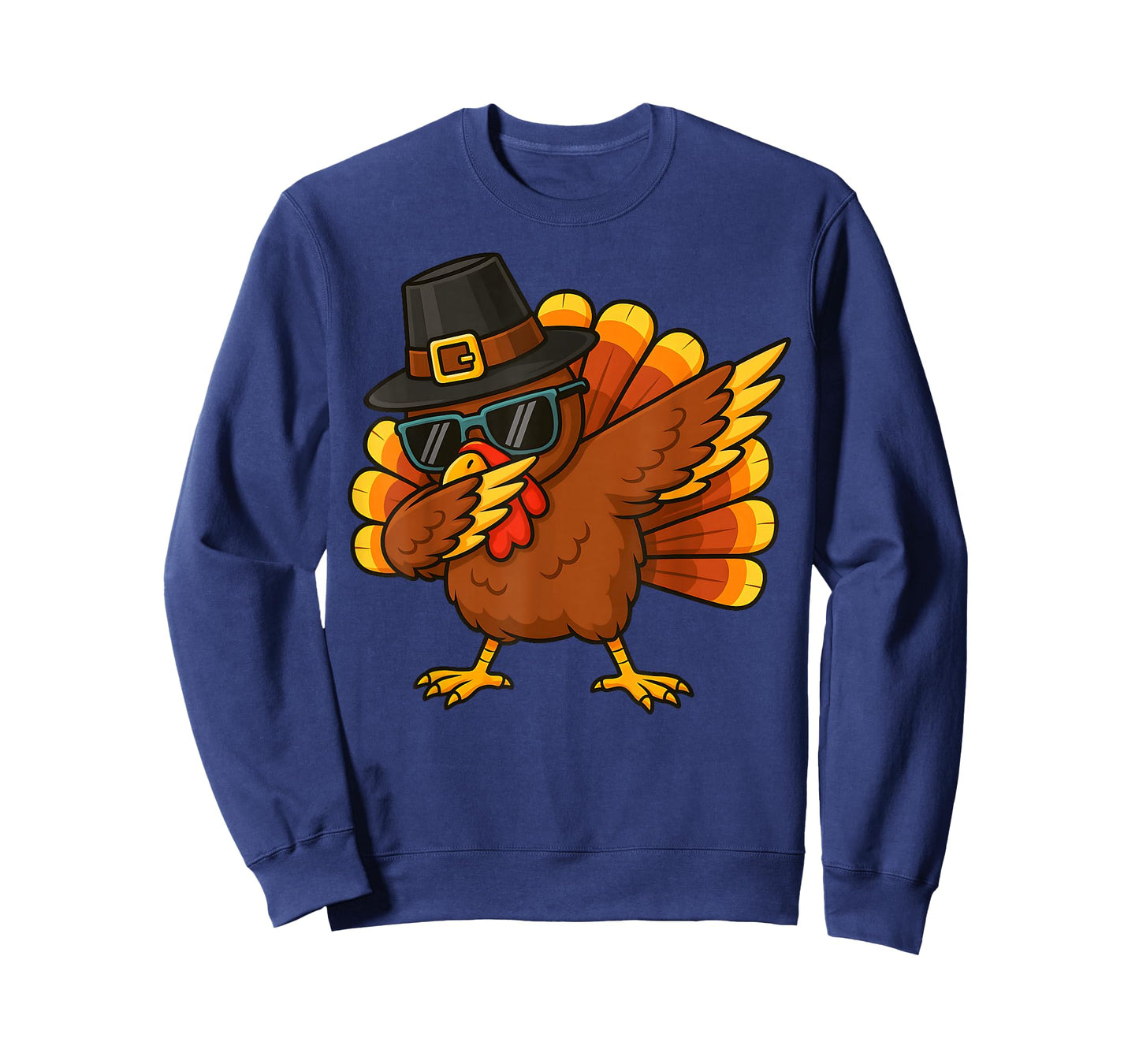 Thanksgiving Day Pilgrim Funny Dab Dabbing Turkey Boys Men T-Shirt