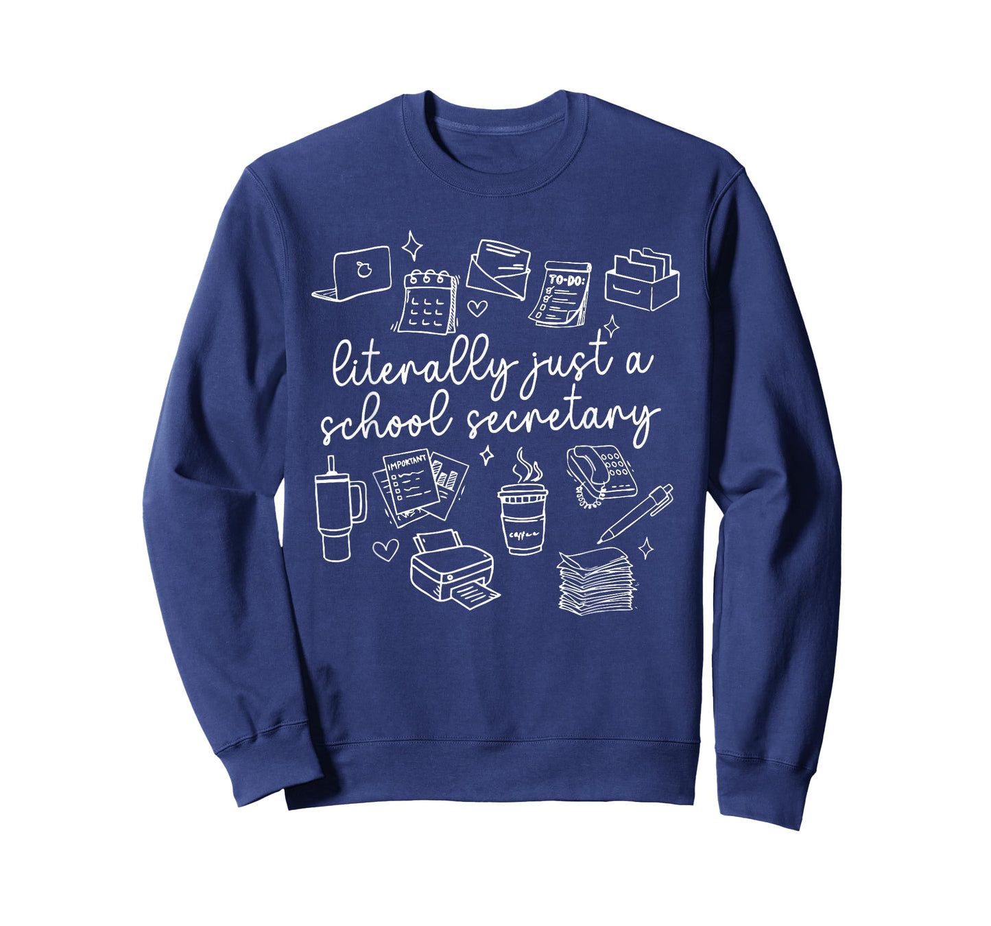 Funny School Secretary Quote Doodle Office T-Shirt