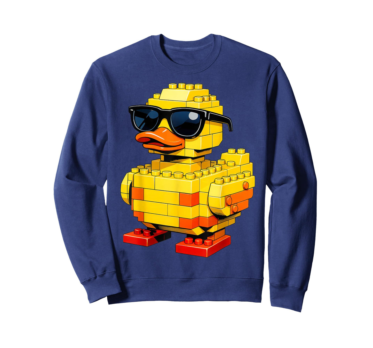 Funny Duck Brick Master Builder Block Building Brick Builder T-Shirt