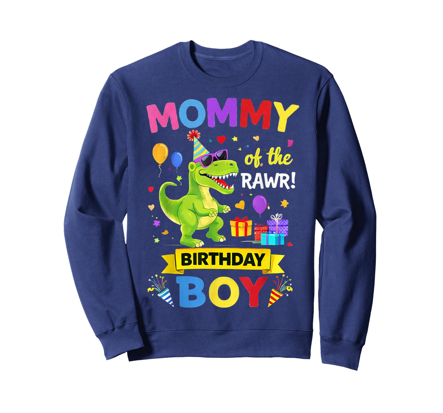 Mommy of The Birthday Boy T-Rex Dinosaur Birthday Party T-Shirt