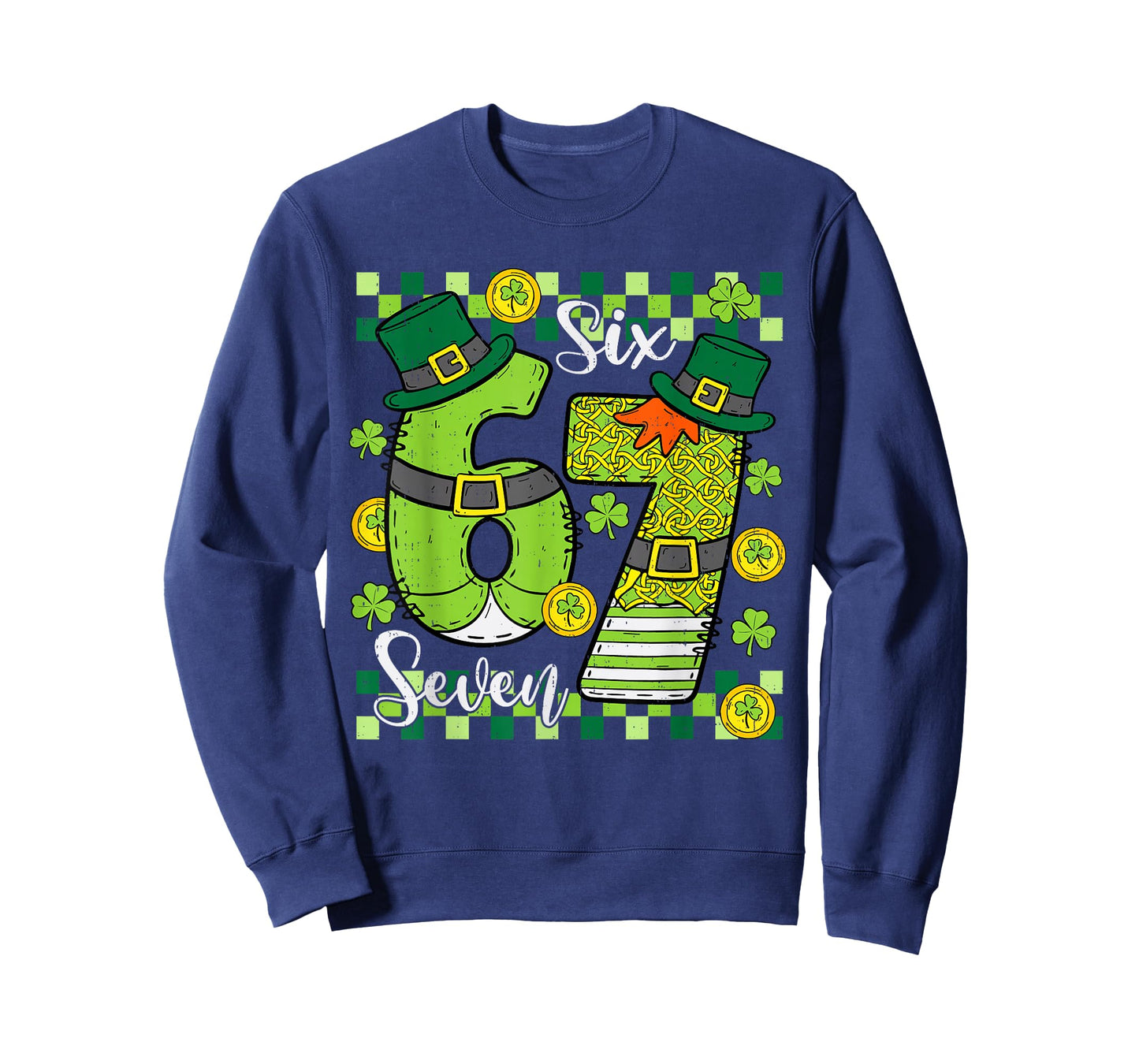 Six Seven 6 7 St Patricks Day Girls Boys Kids Saint Patricks T-Shirt