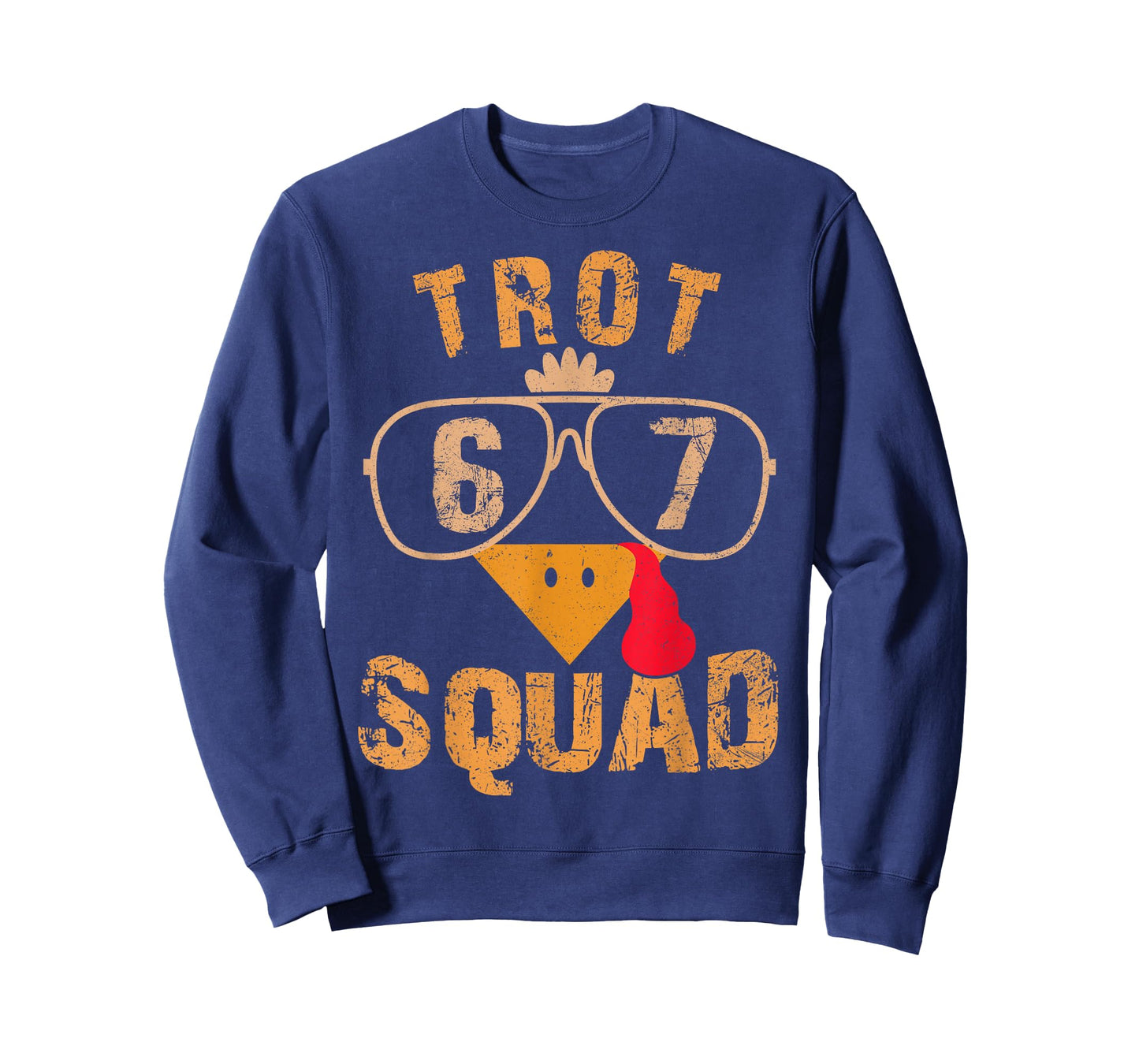 Trot Squad 67 Meme Turkey Run Thanksgiving Running Six Seven T-Shirt