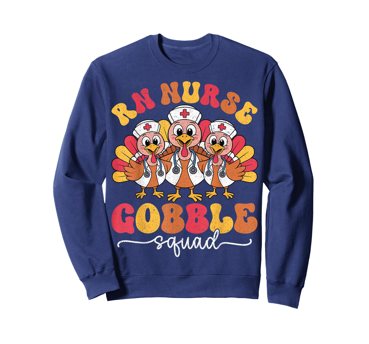 RN Nurse Gobble Squad Thanksgiving Registered Nurse Turkey T-Shirt