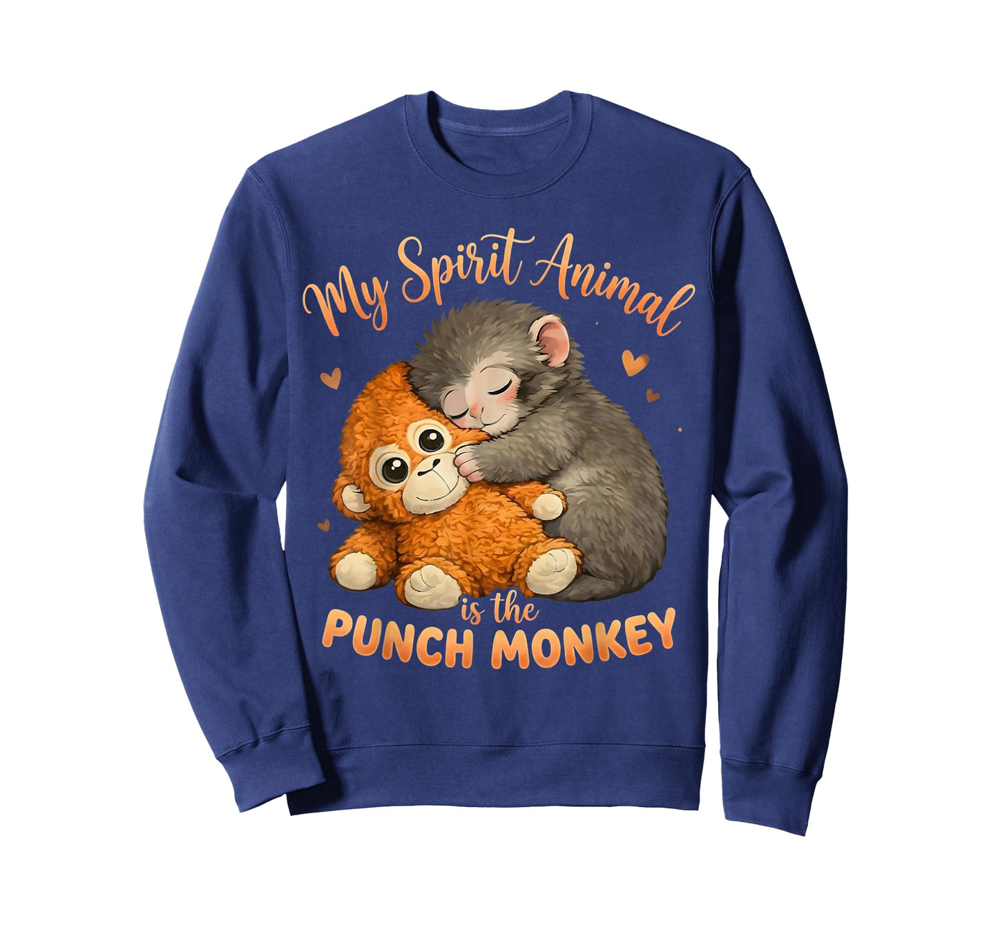 My Spirit Animal is The Punch Monkey Plush Hugging Cute T-Shirt