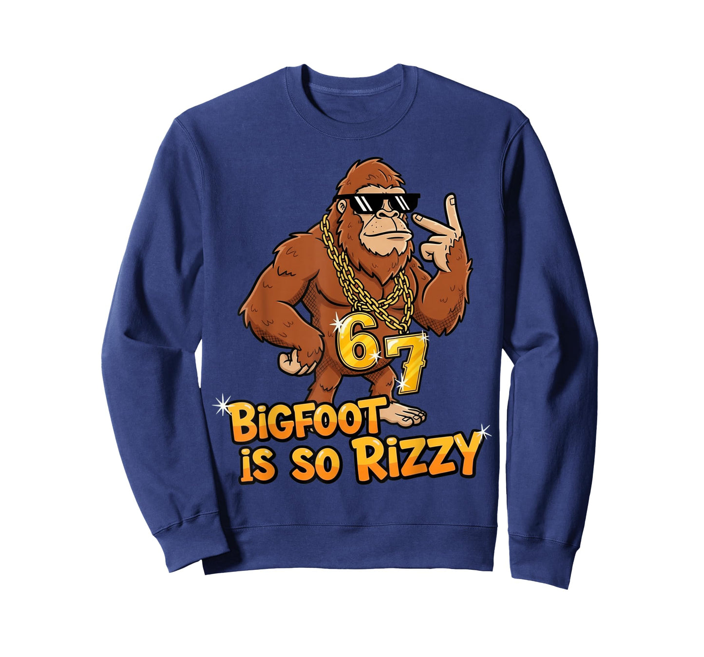 Funny Bigfoot is So Rizzy Meme 67 T-Shirt