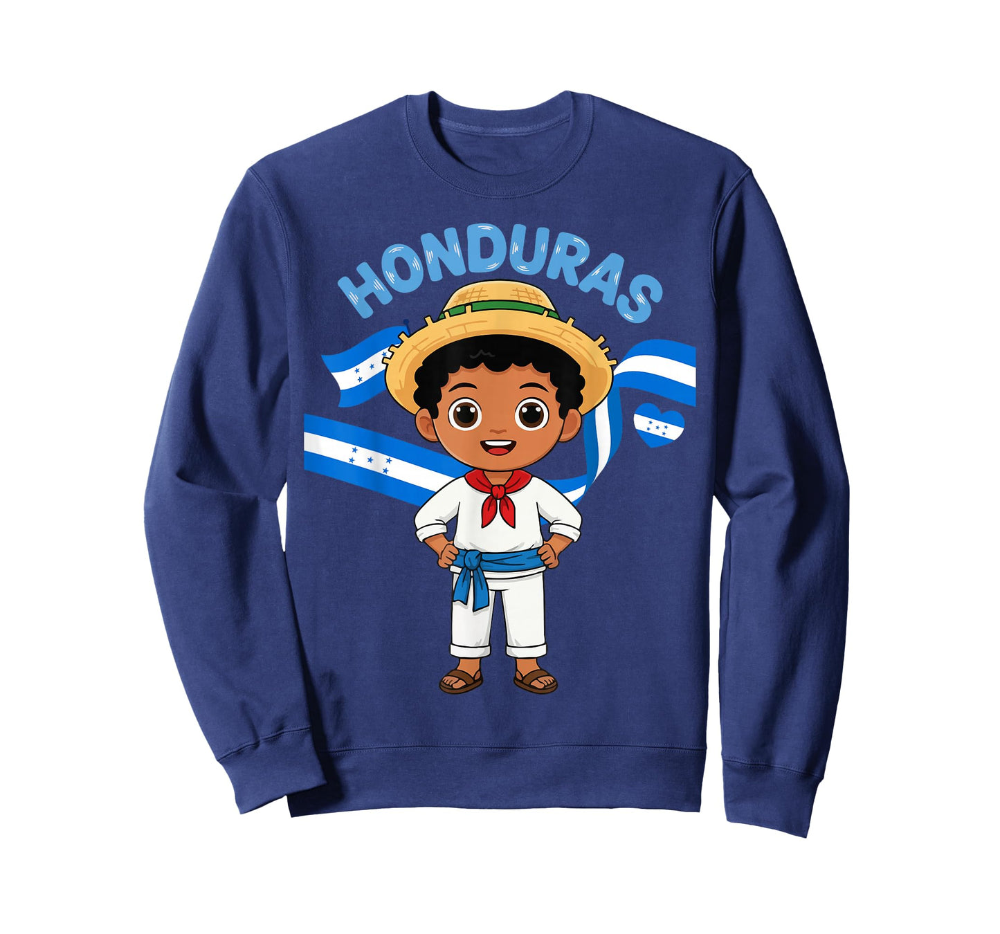Honduras Honduran Boy Traditional Outfit Wear Flag Heritage T-Shirt
