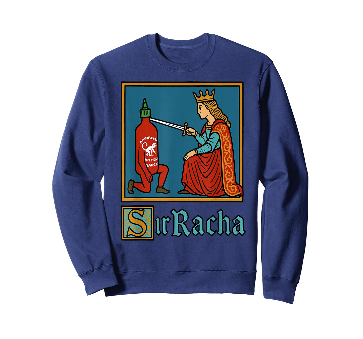 Sir Racha | Sriracha Pun Meme for Foodies Spicy Sauce Lovers T-Shirt