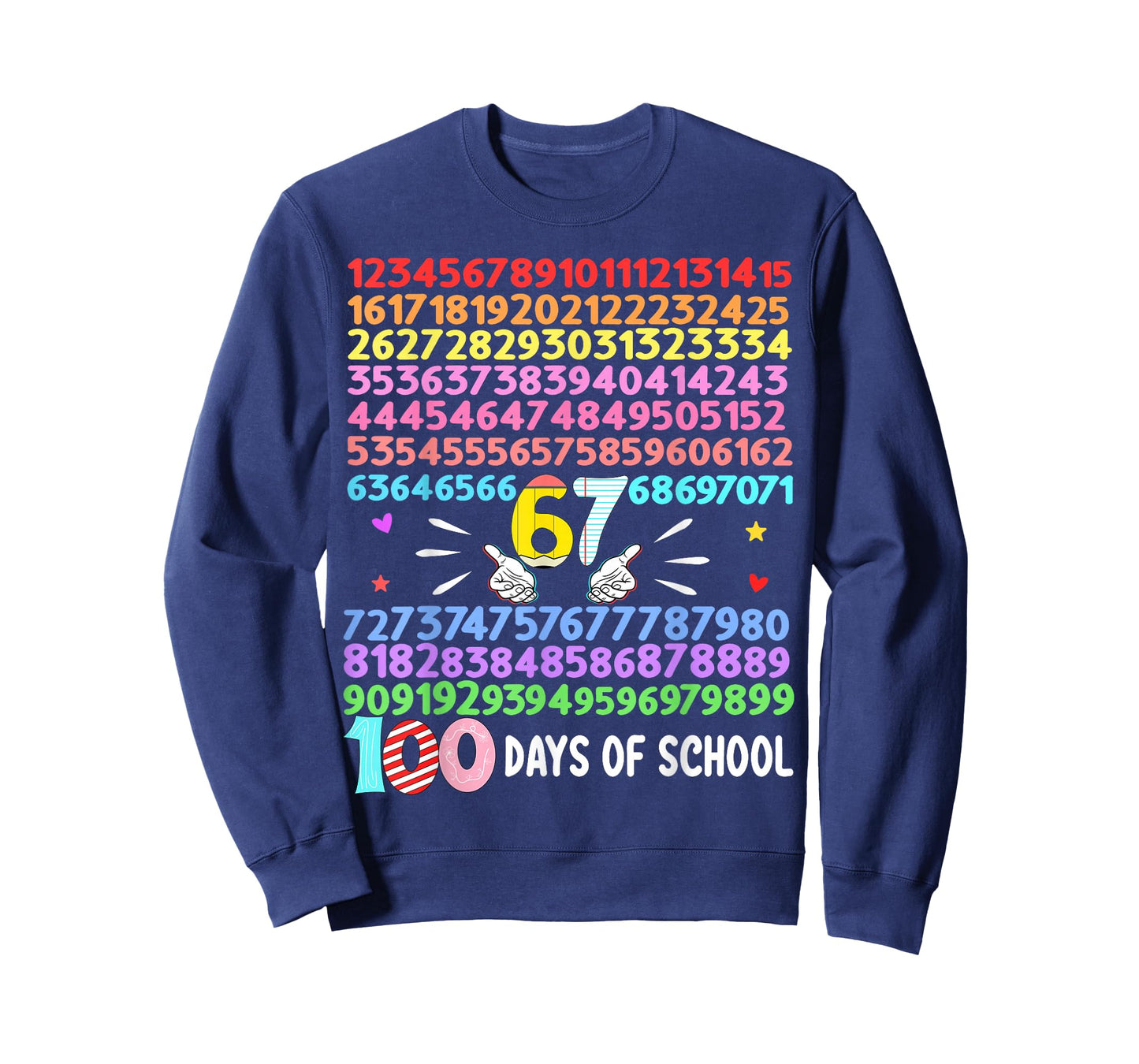 Happy 100 Days of School Smarter 67 Teacher Boys Girls T-Shirt