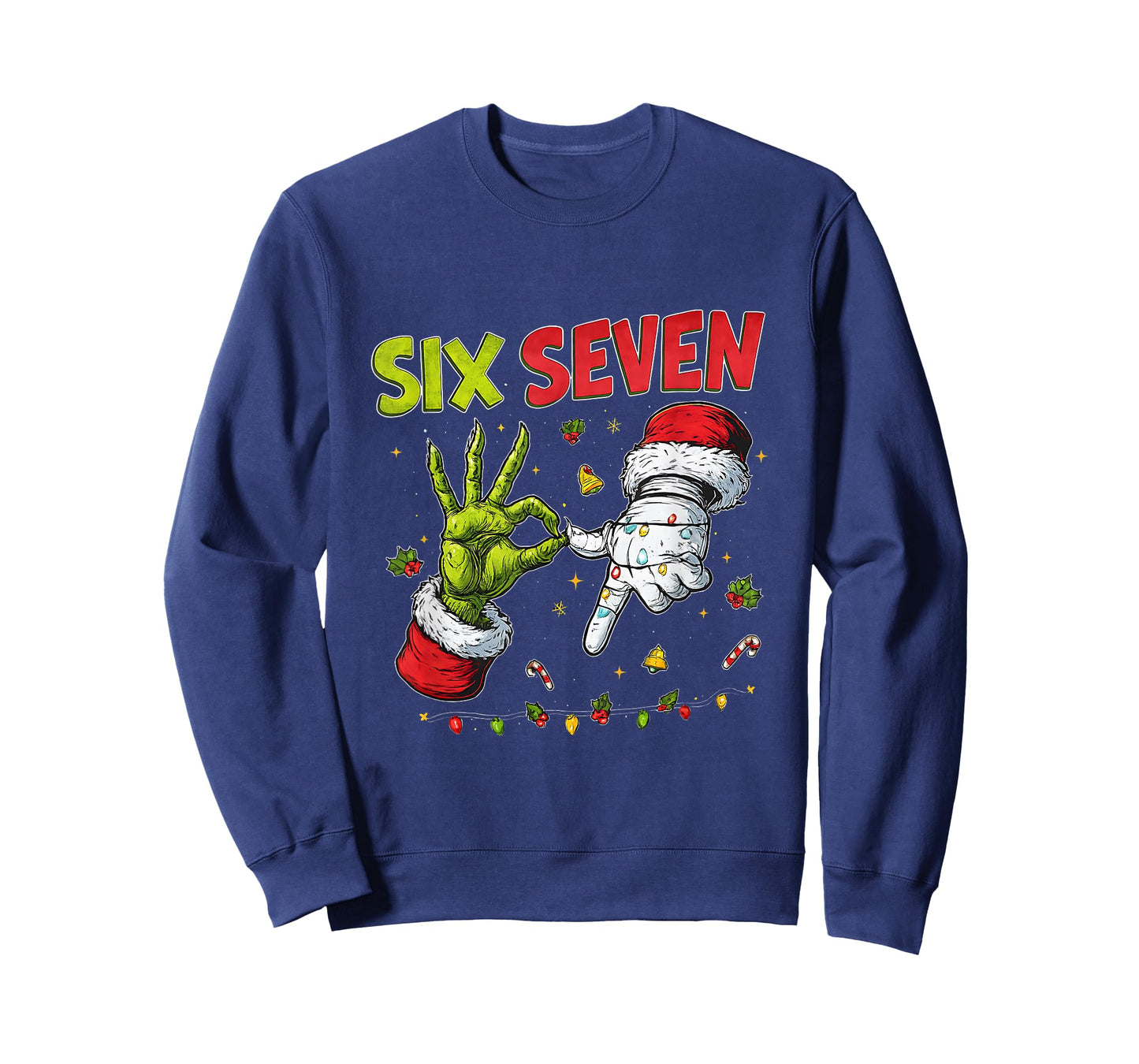 Funny Mean Guy Christmas Viral 6 7 Trending Six Seven Meme T-Shirt
