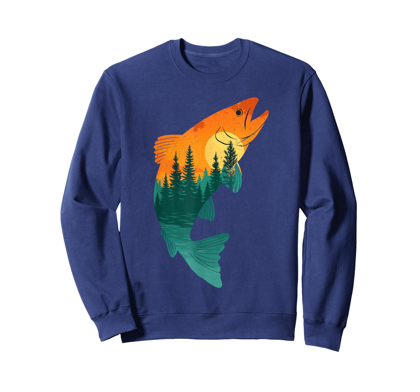 Trout Fly Fishing Outdoor Forest Nature Wildlife Fisherman T-Shirt