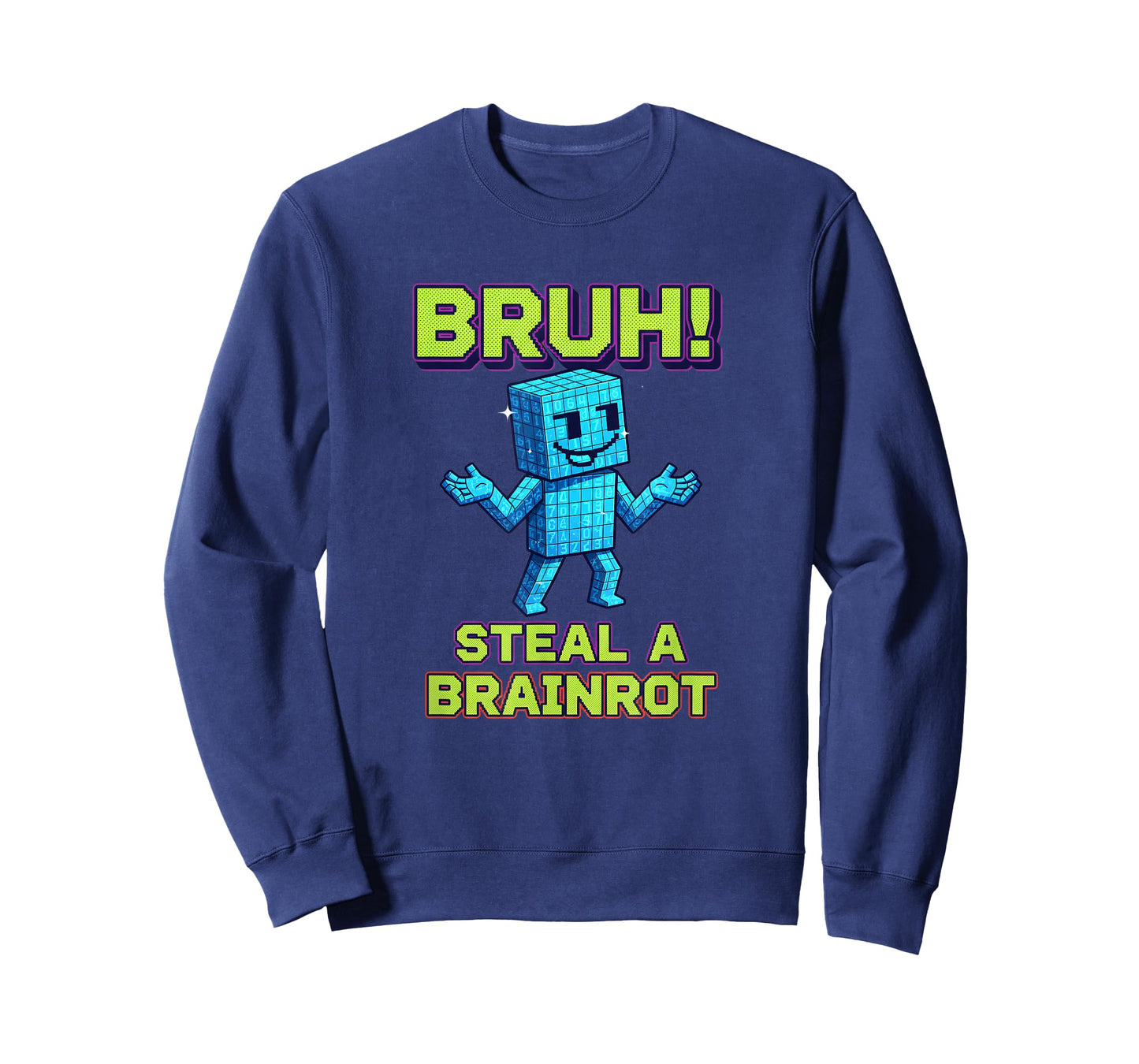 Building & Blocks Bruh! Steal A Brainrot - Block Builder, Br T-Shirt