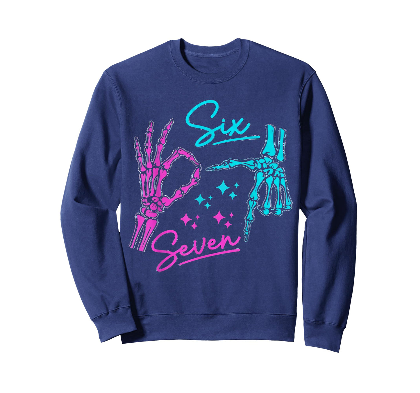 Funny Six Seven Number Gen Alpha Slang 6 7 Trending Meme T-Shirt