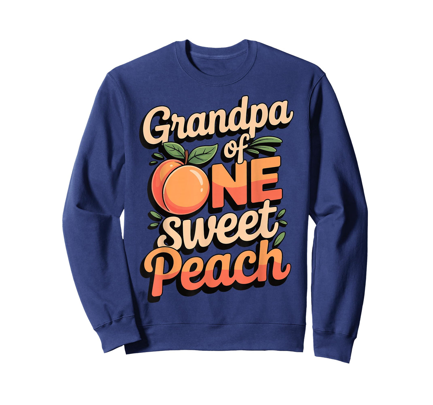 Grandpa of One Sweet Peach Family Matching T-Shirt