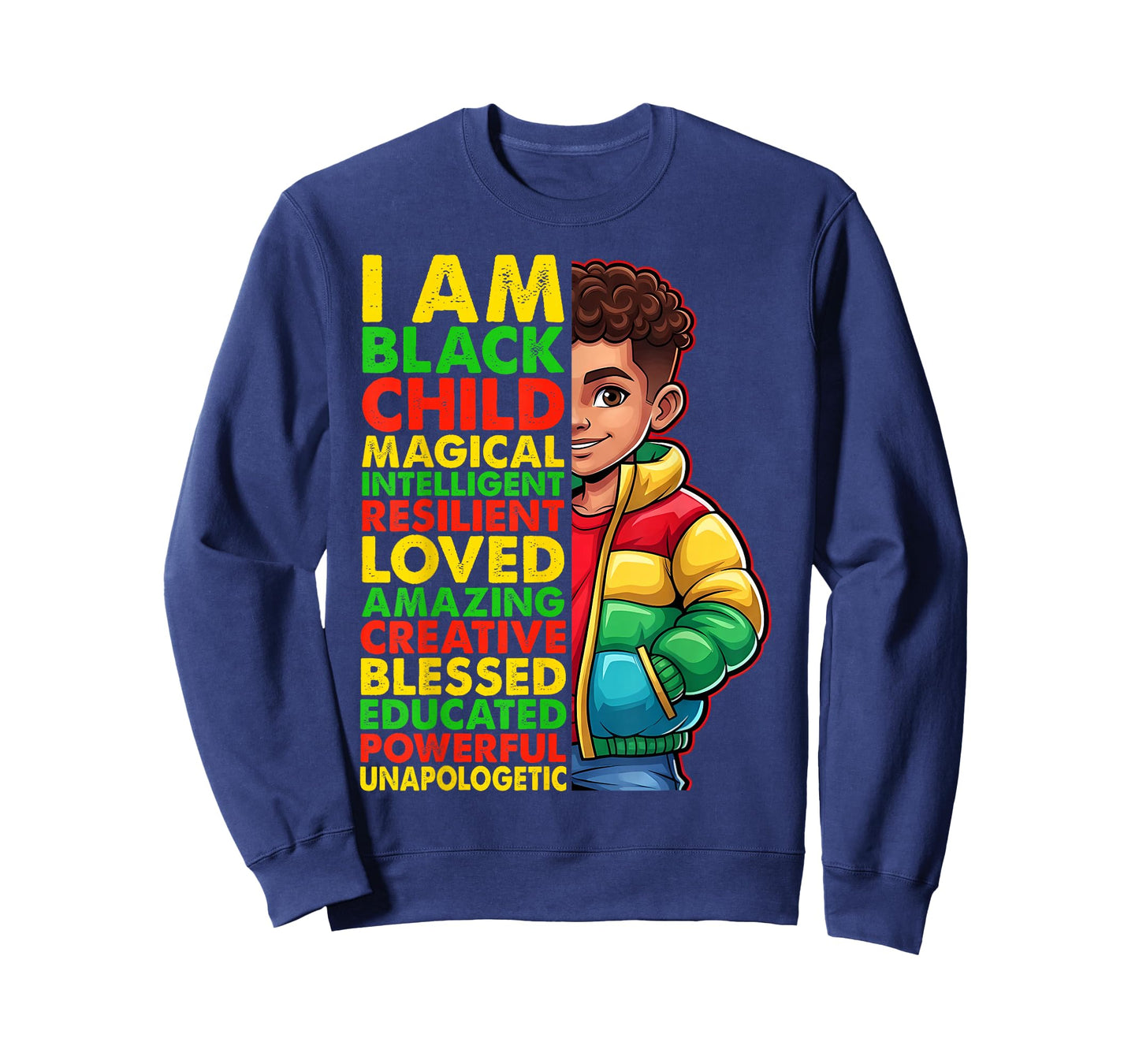 I am Black History Month Shirt Kids Boys African American T-Shirt