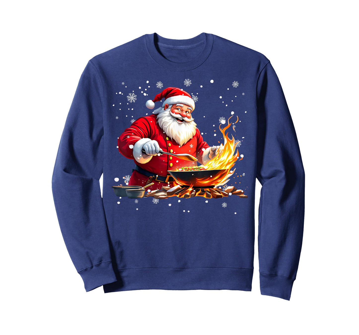 Santa The Busy Chef – Holiday Kitchen Master T-Shirt