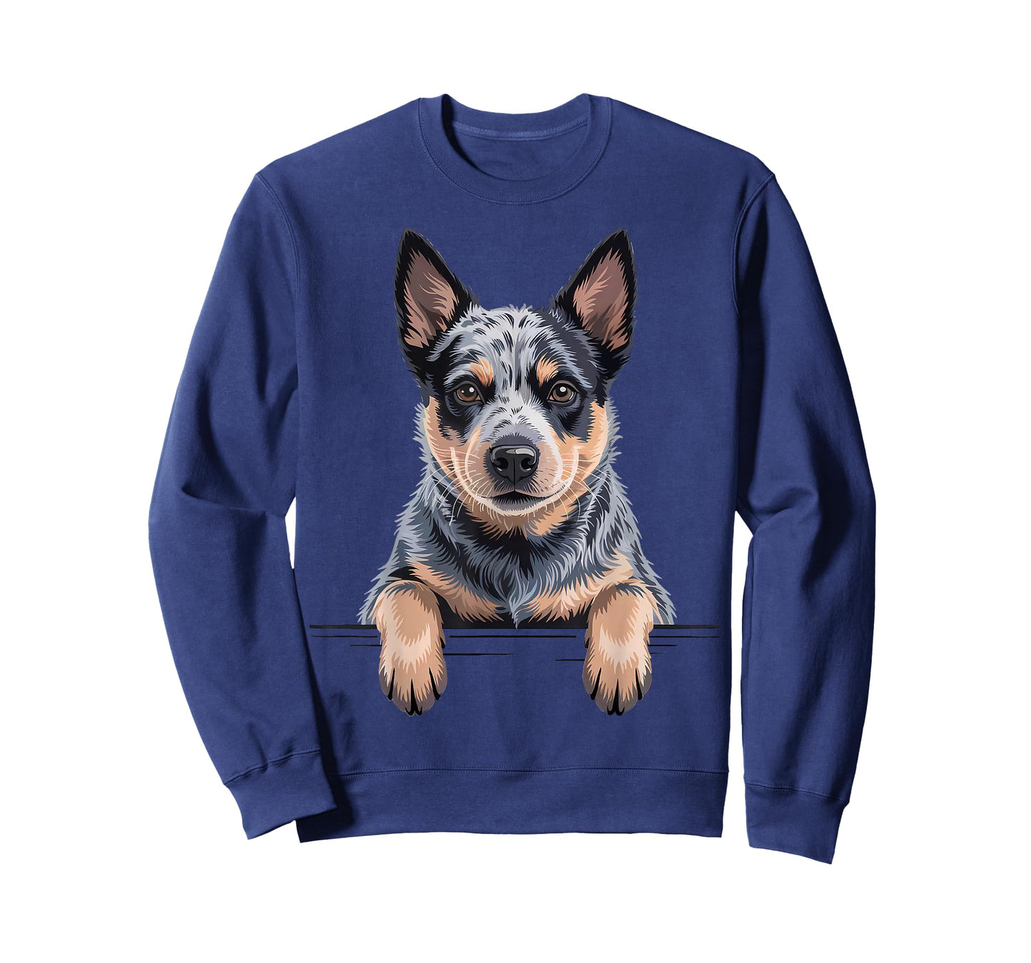 Blue Heeler Funny Peeking Australian Cattle Dog Lover T-Shirt