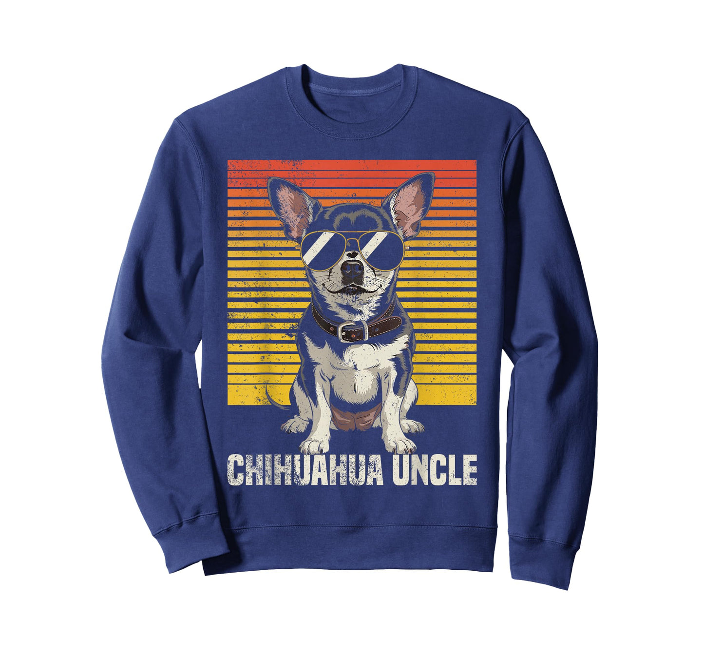 Cool Retro Chihuahua Uncle Funny Vintage Dog Owner T-Shirt