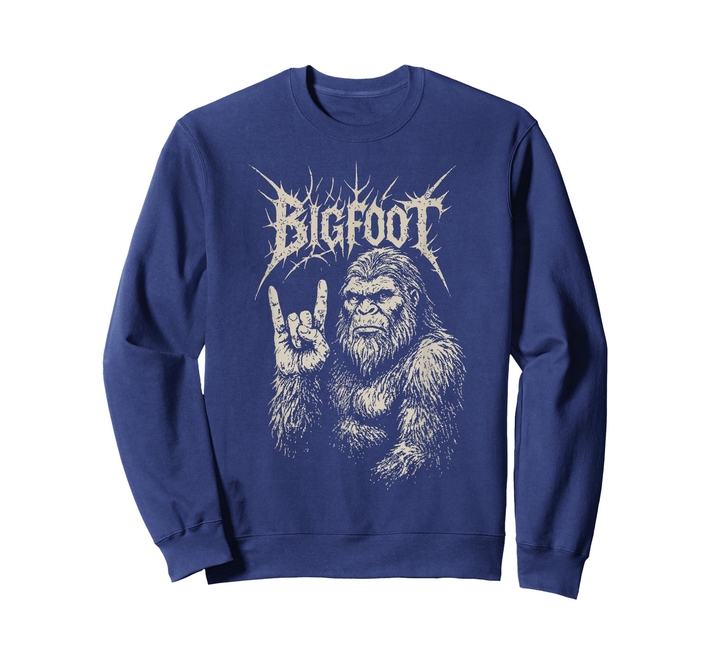 Rock Band Bigfoot Funny Sasquatch Heavy Metal Music Cryptid T-Shirt