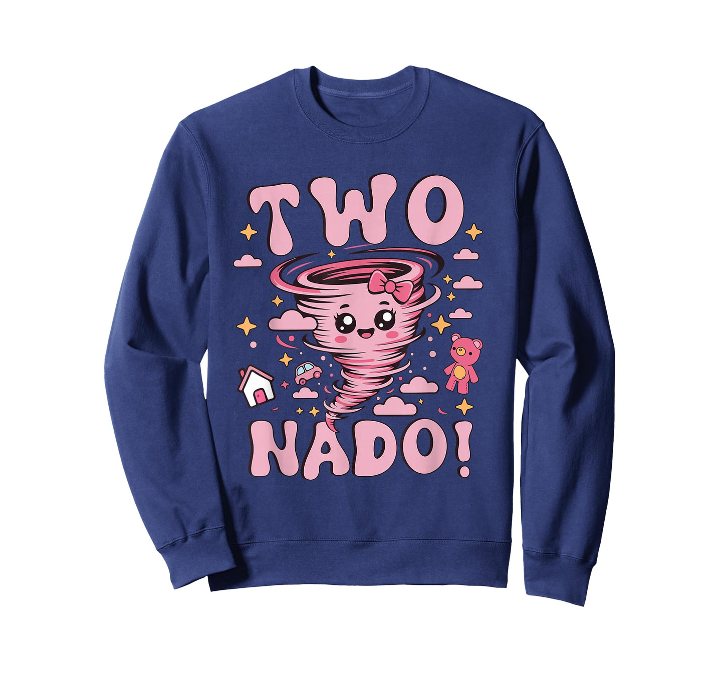 Tornado 2 Year Old Girl Birthday Two Nado 2nd Bday Kids T-Shirt