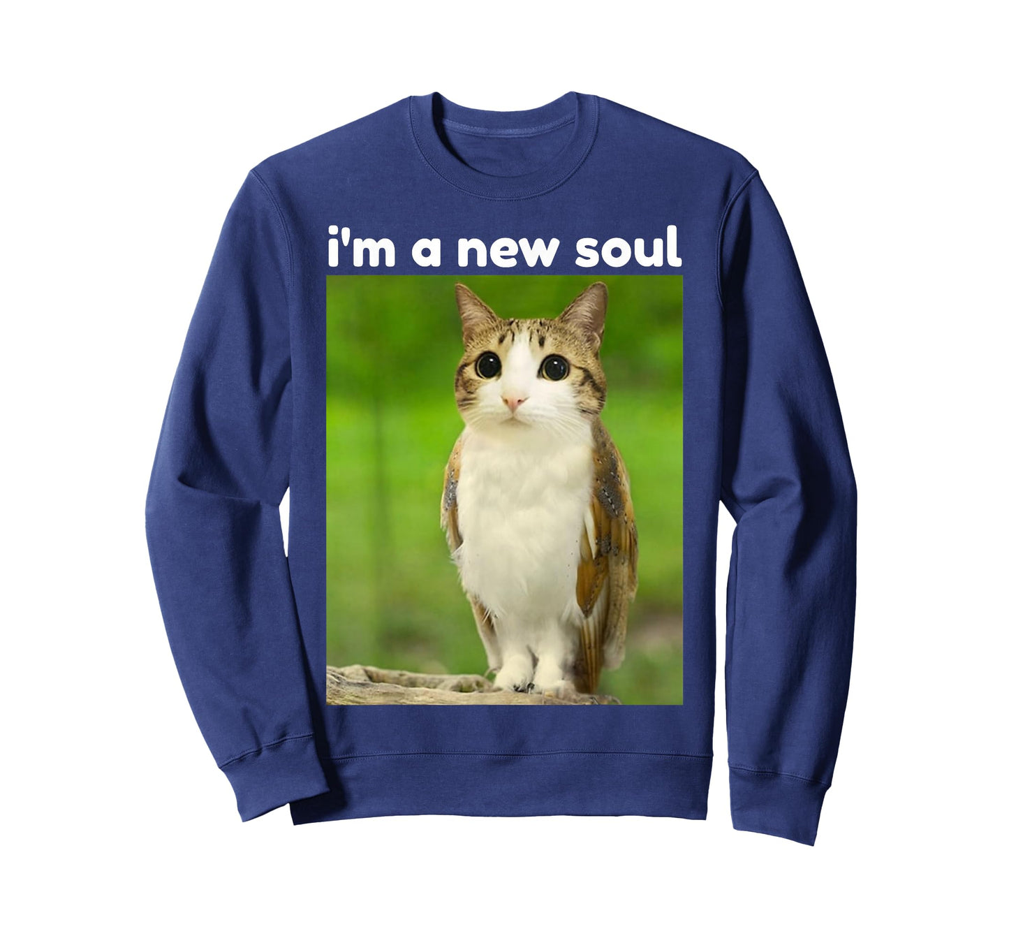 Meowl Brainrot Funny Meme Cat Owl Funny Cursed T-Shirt