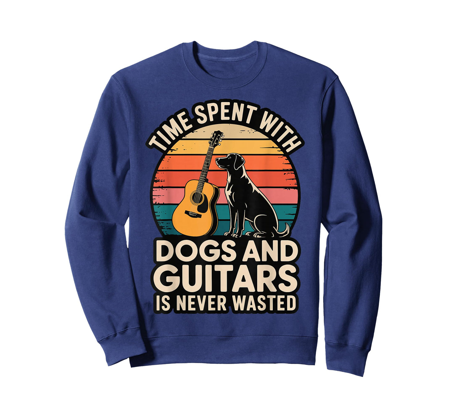 Time Spent with Dogs and Guitars is Never Wasted T-Shirt