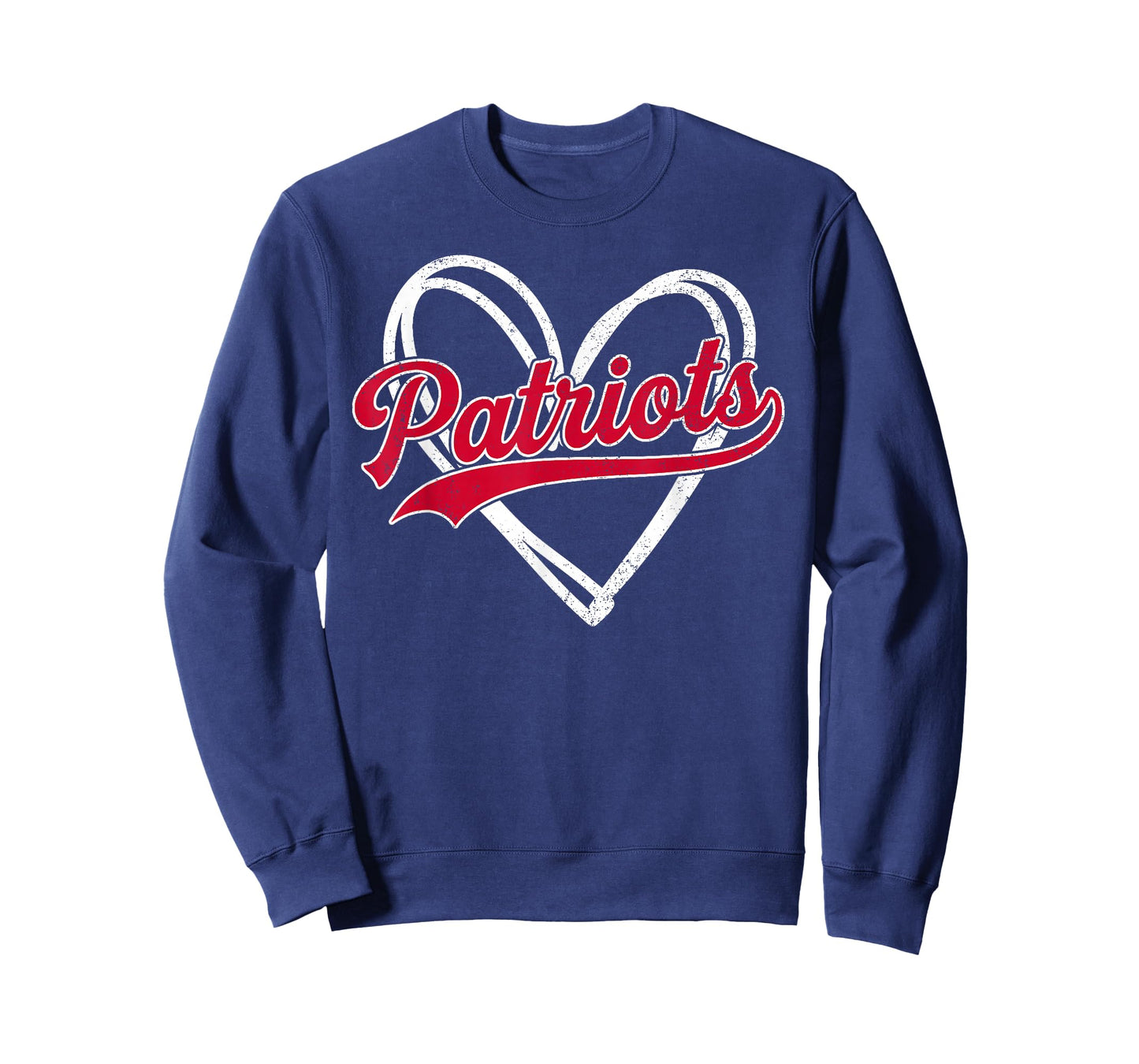 Vintage Patriot Vintage Heart Design Men Women Kids T-Shirt