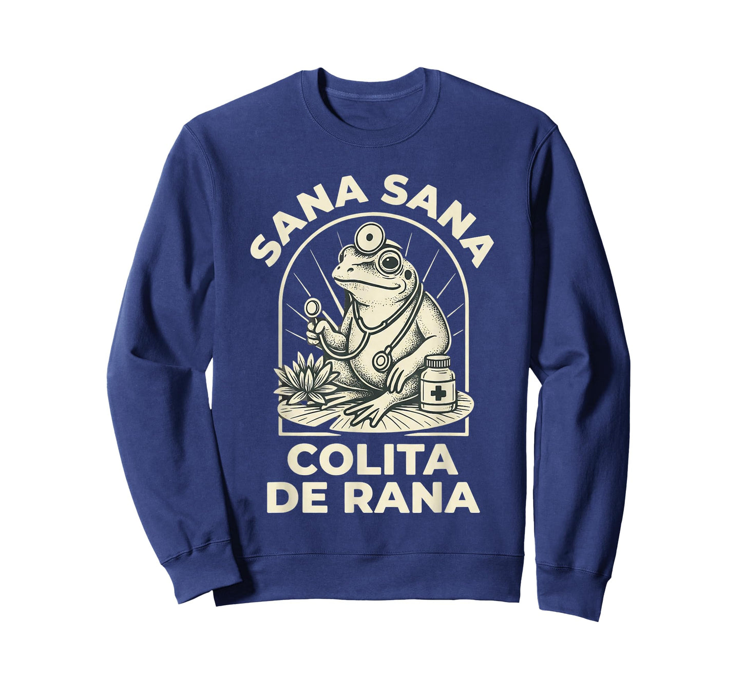 Funny Frog Sana Sana Colita De Rana Cute Mexican Nurse Retro T-Shirt