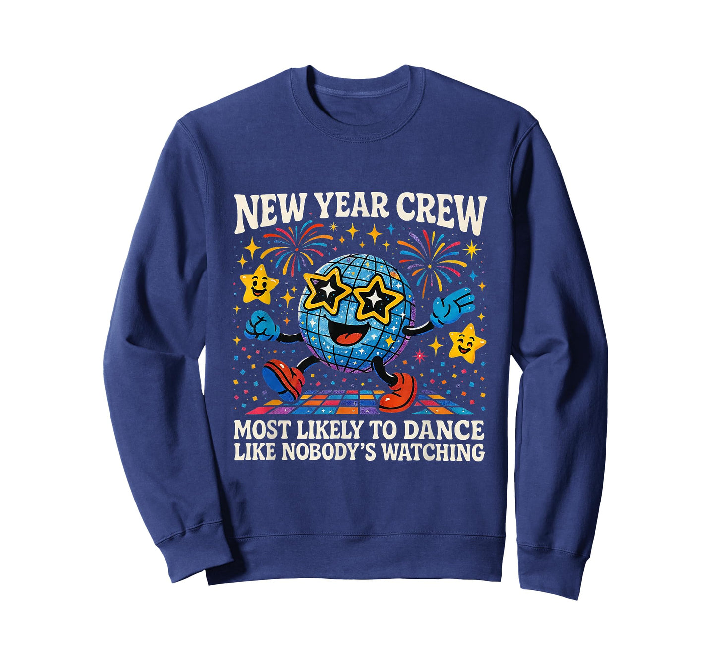 New Year Crew Most Likely to Dance Retro Party T-Shirt