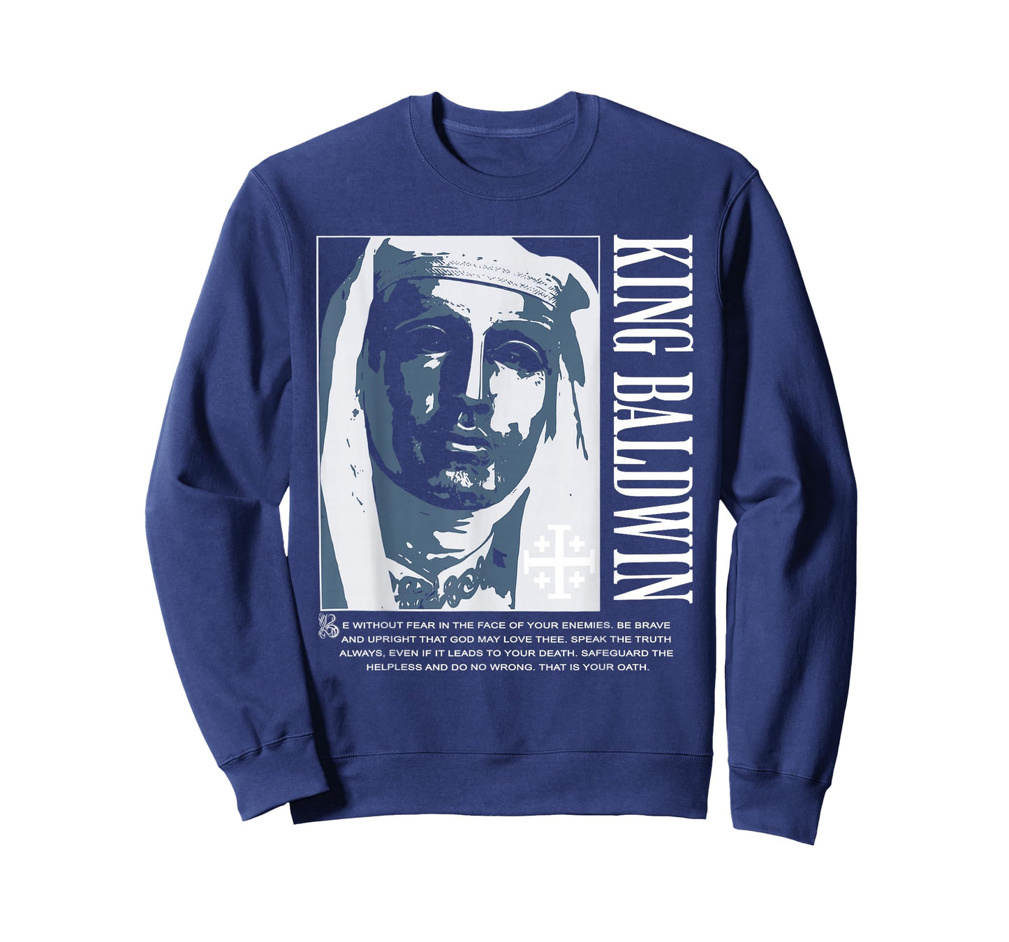 Sliver Mask King Baldwin IV Meme The Leper King Warrior T-Shirt
