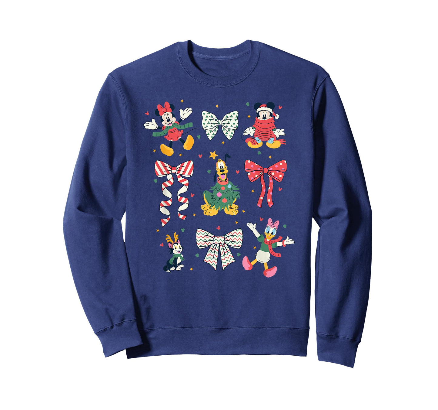Disney Mickey and Friends Christmas Bows and Pals Collage T-Shirt