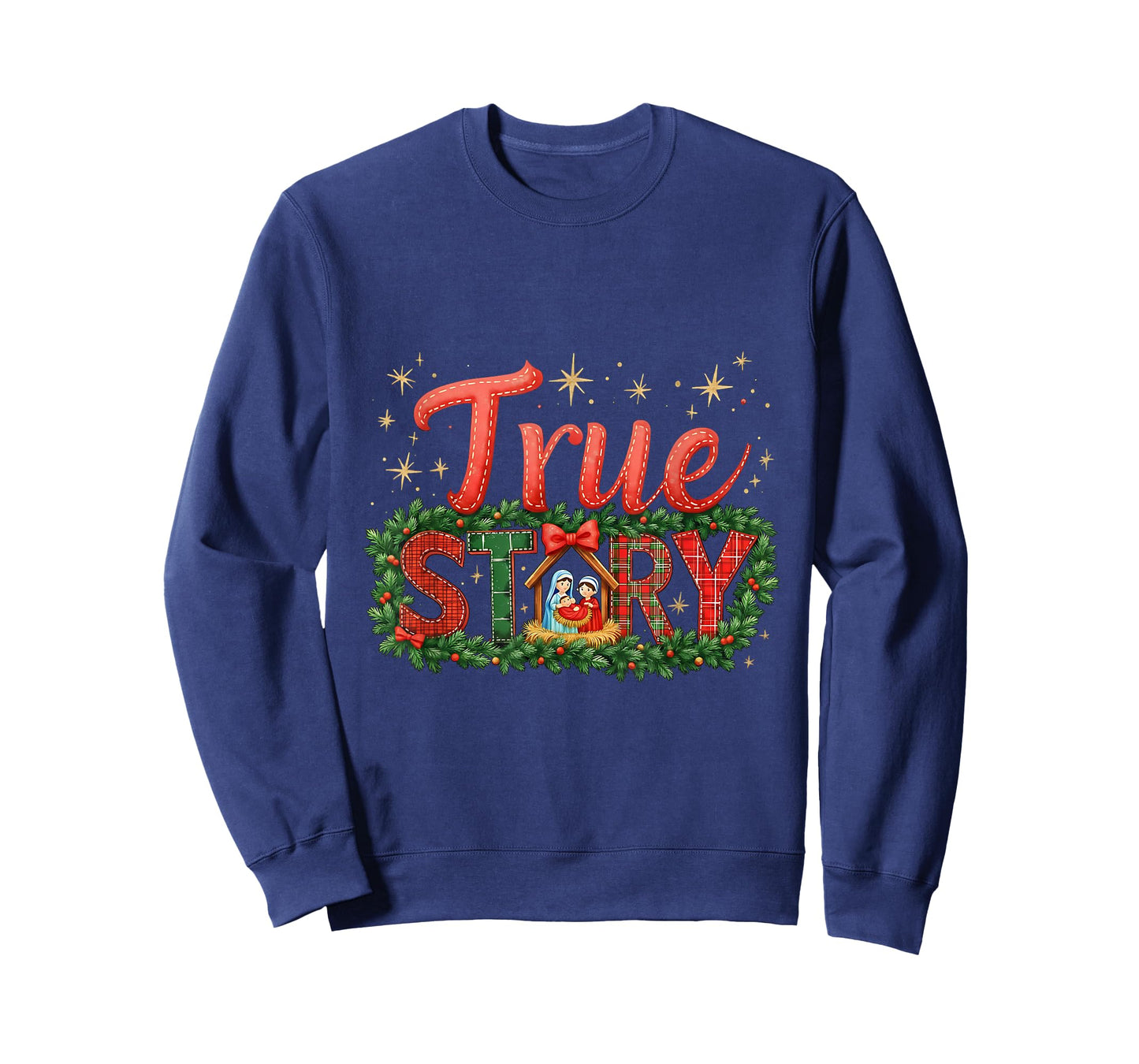 Faith Jesus True Story Christian Christmas Religious T-Shirt
