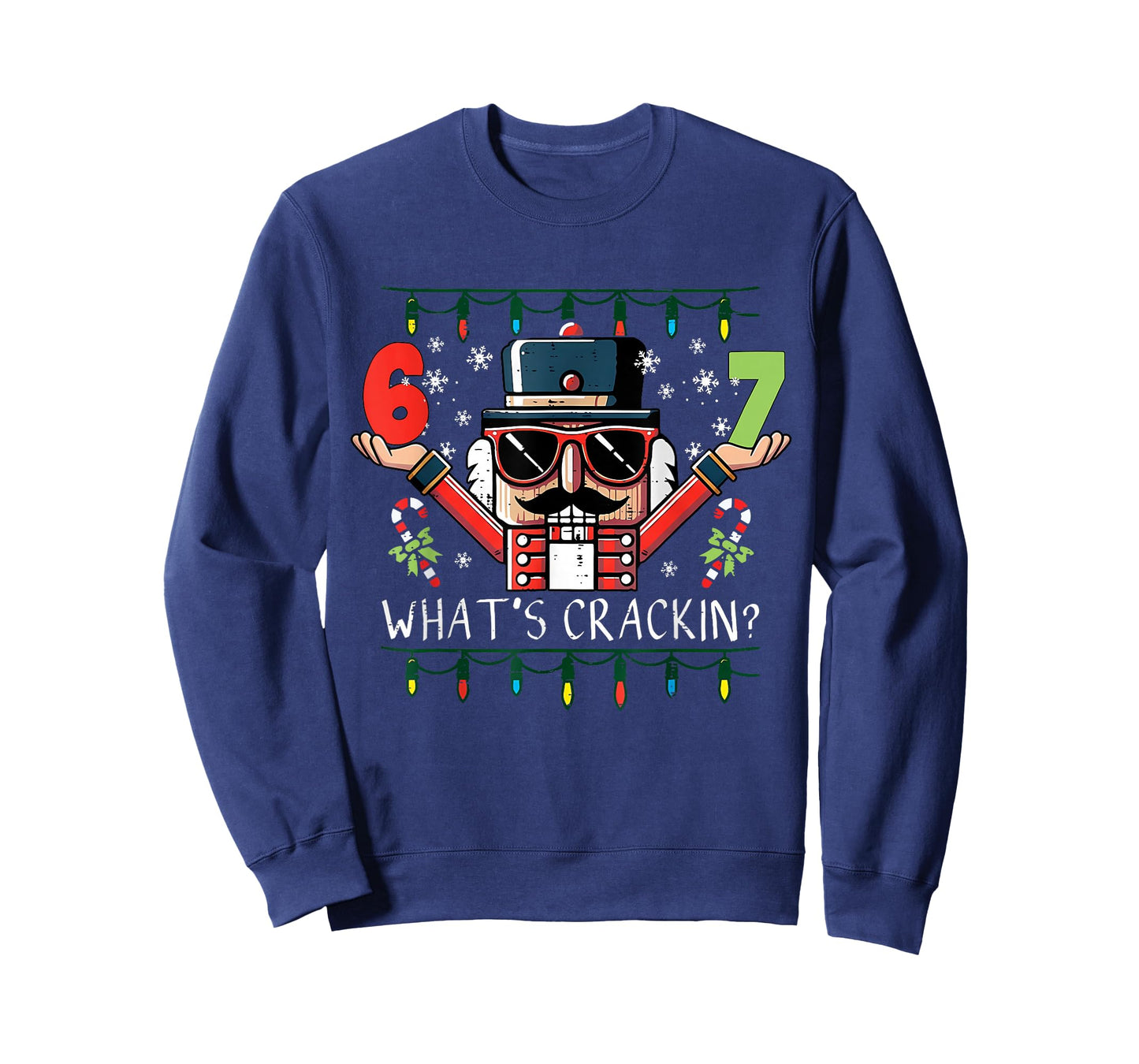 Retro Christmas Nutcracker Whats Crackin Funny 67 Meme Xmas T-Shirt