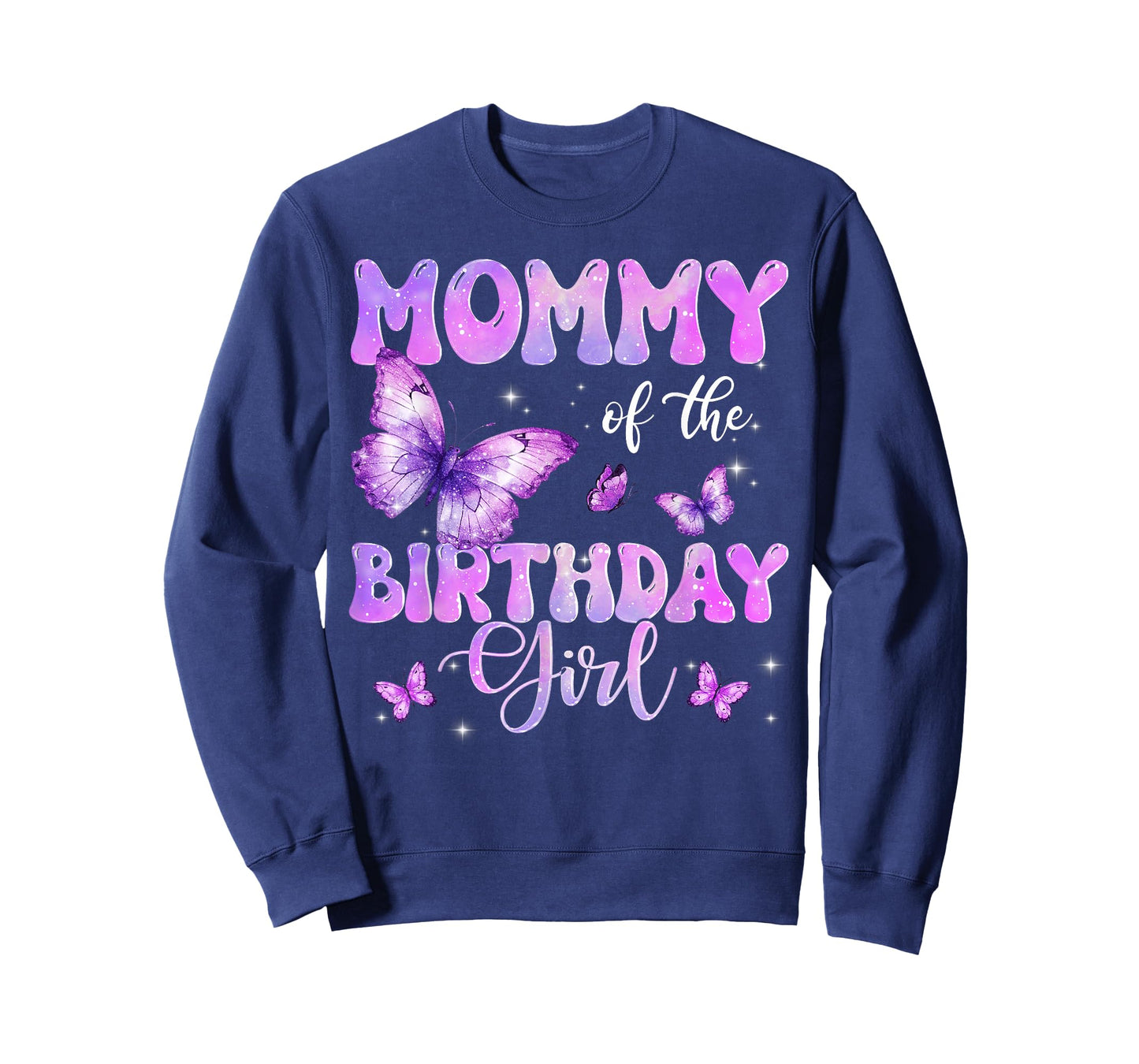 Mommy of The Birthday Girl Butterfly Family Matching T-Shirt