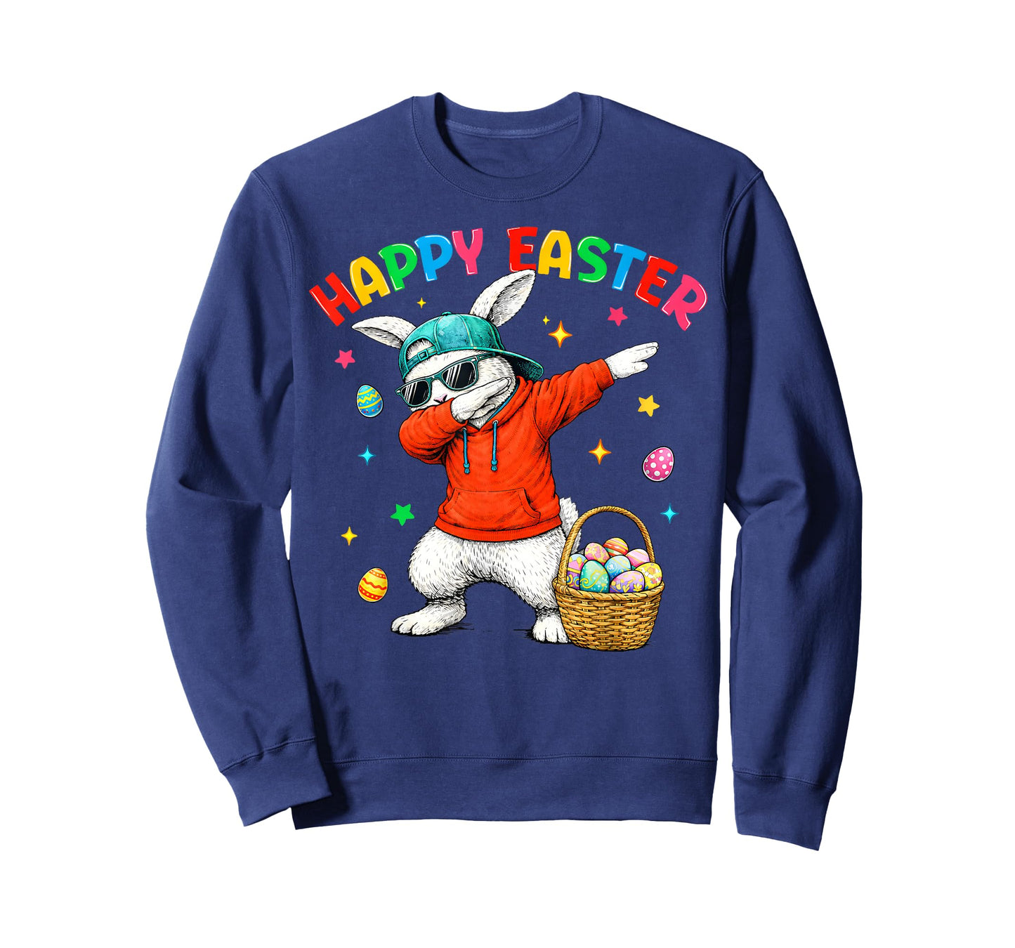 Happy Easter Funny Dabbing Bunny Easter Men Women Boy Girl T-Shirt