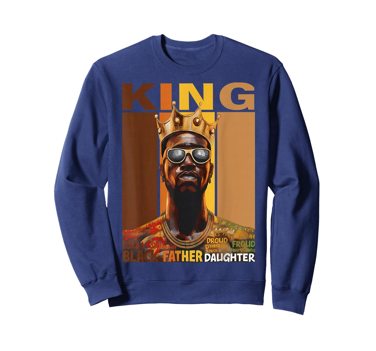 Black King African American Men Black History Month Graphic T-Shirt