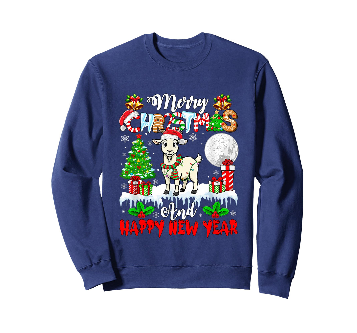 Merry Christmas and Happy New Year Santa Goat Farmer Owner T-Shirt