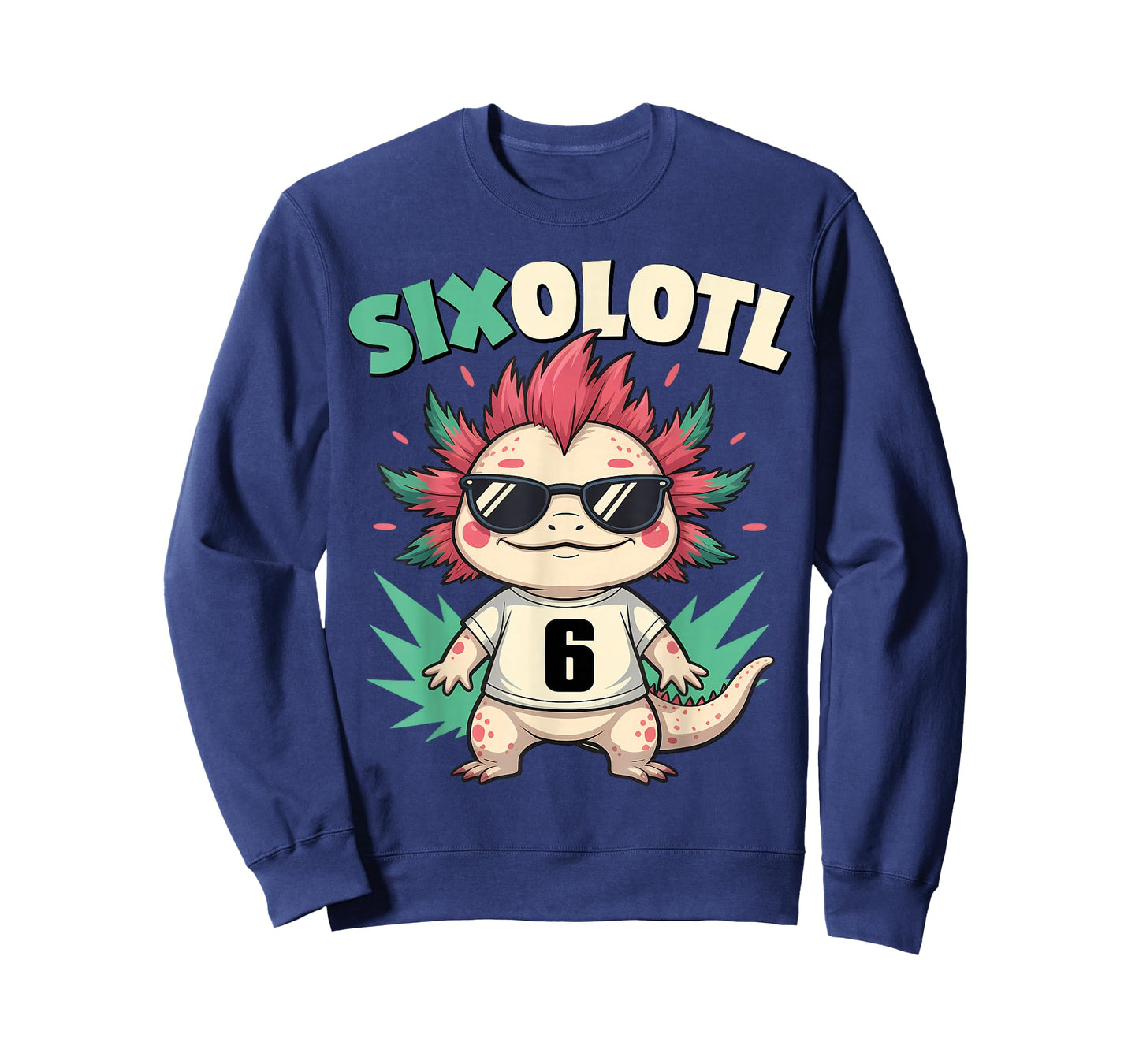 Sixolotl – Funny Axolotl Halloween Number 6 Costume T-Shirt