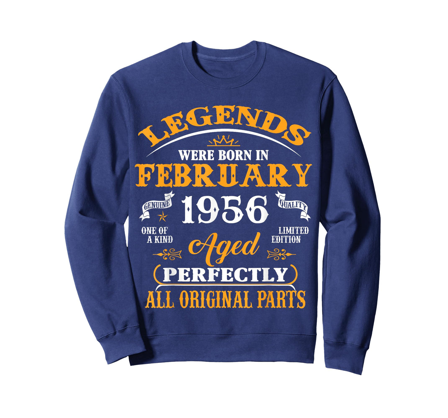 70th Birthday Gift Legend Born in February 1956 70 Yrs Old T-Shirt