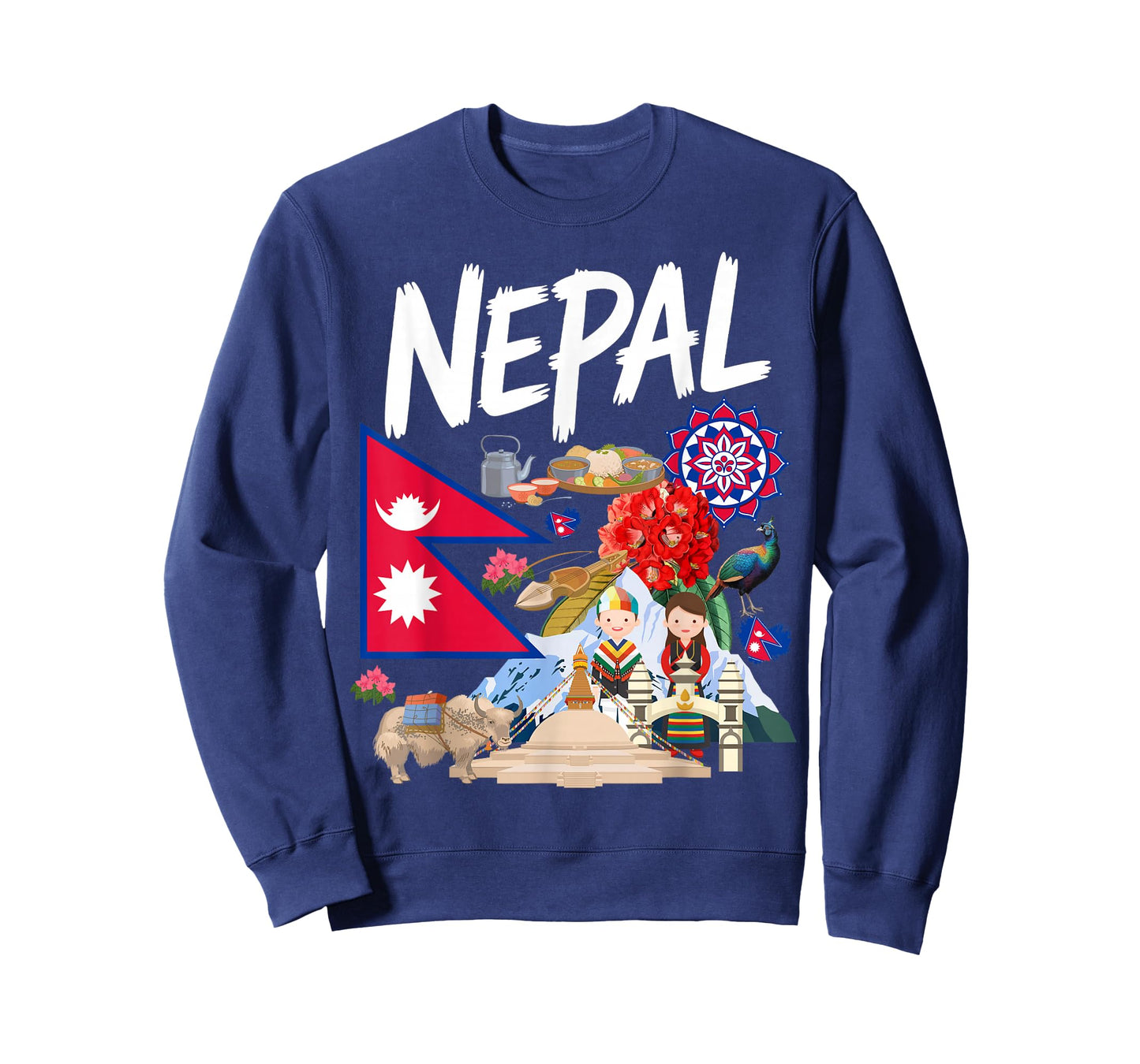 Nepal Flag Outfit Idea for Men Nepalese Nepali Culture T-Shirt