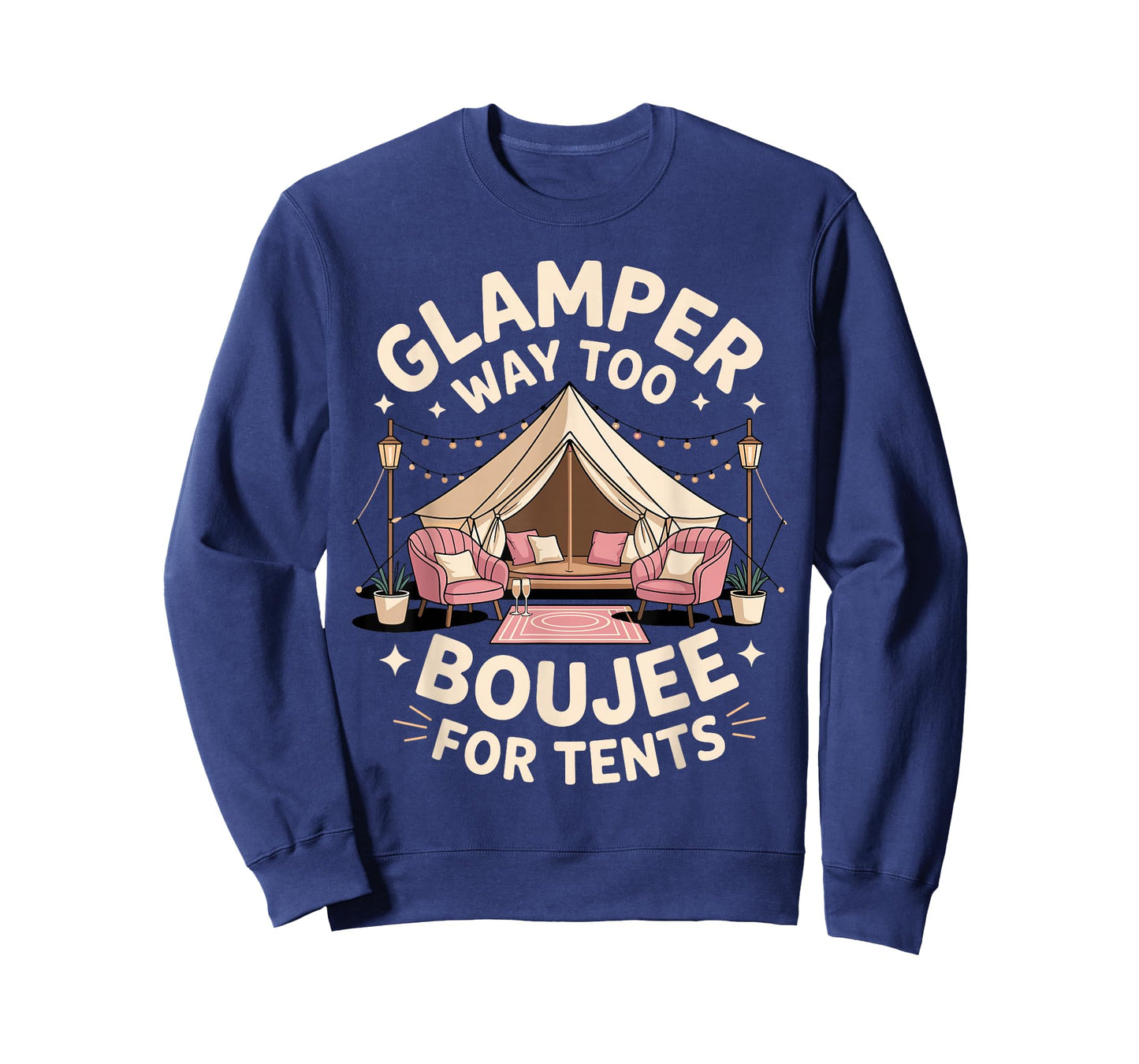 Funny Glamping Art for Men Women RV Tent Glamper Glamping T-Shirt