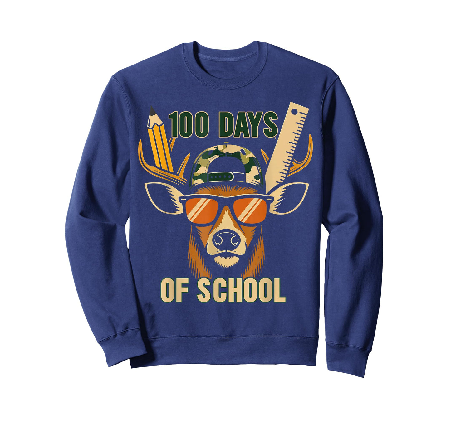 Oh Deer 100 Days of School are Here Deer Hunting 100th Day T-Shirt