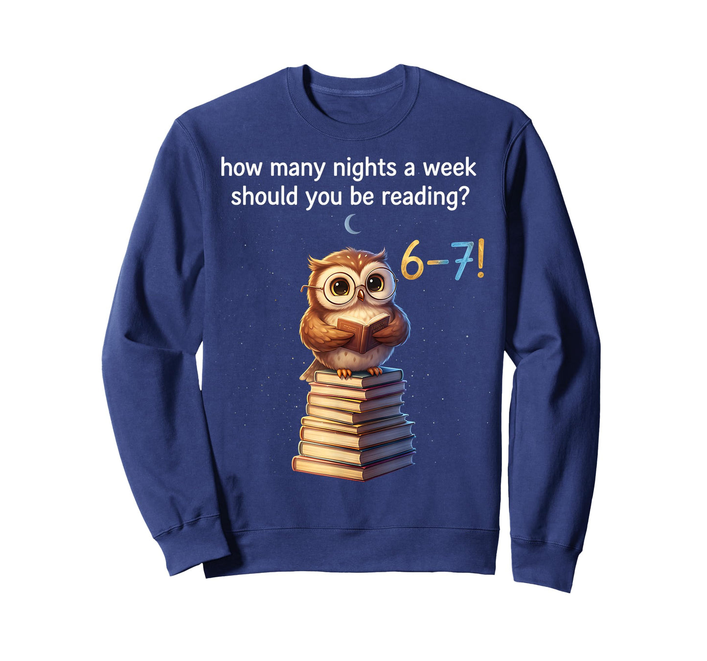 How Many Nights Reading 67 Meme Six Seven Teacher Owl Lovers T-Shirt