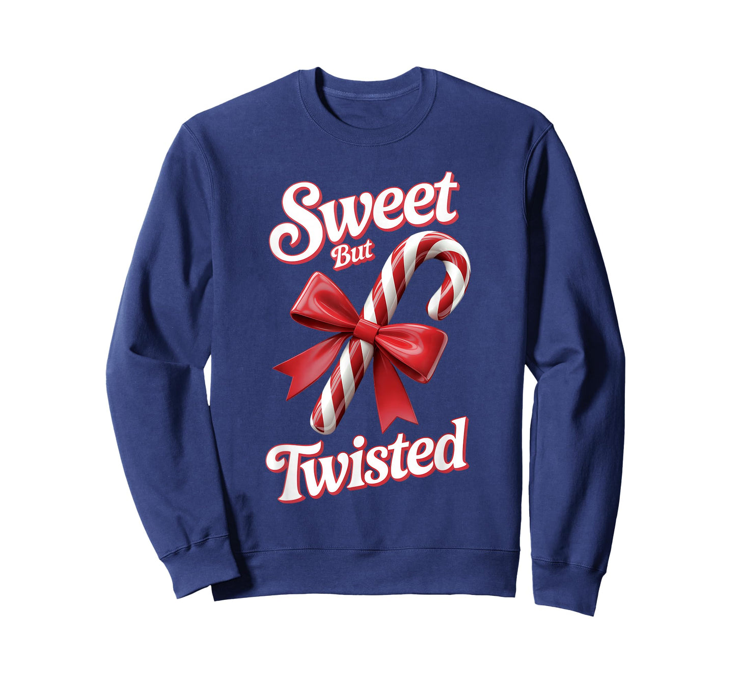 Sweet But Twisted Candy Cane Sugar Dessert Merry Christmas T-Shirt