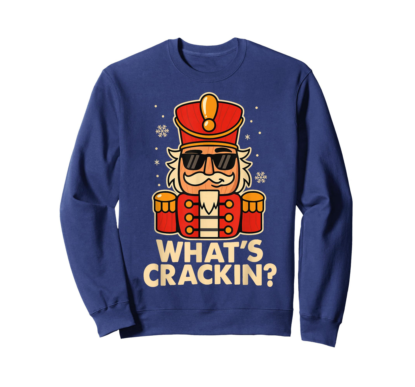 Funny Christmas Nutcracker Men Kids Teen Boys Whats Crackin T-Shirt