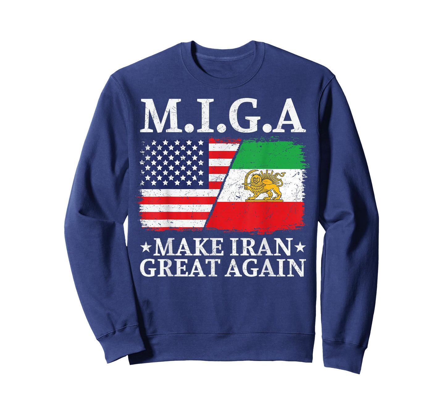 MIGA Make Iran Great Again Half American Half Iranian T-Shirt
